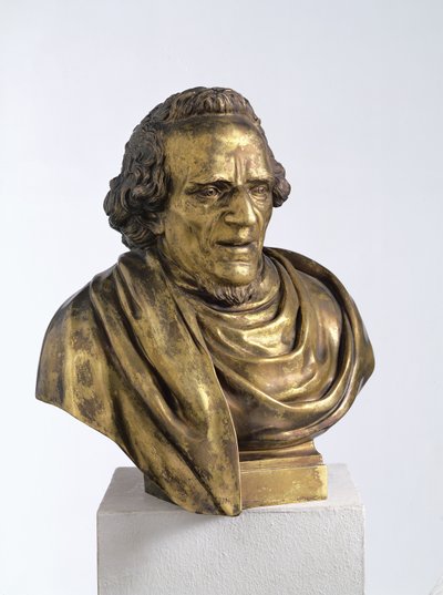 Portrait of Moses Mendelssohn (1729-86), 1785 by Jean Pierre Antoine Tassaert